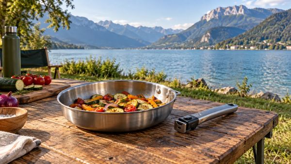 Avantages clés des poêles inox 18/10 à manche amovible